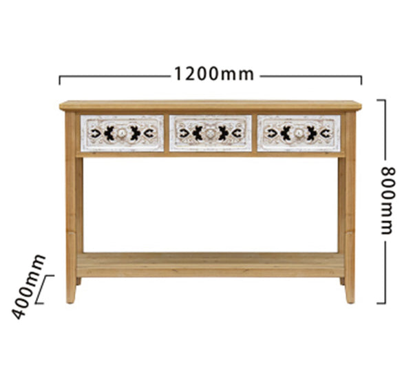 120cm Console Table With Solid Timber Frames + MDF Board and pattens