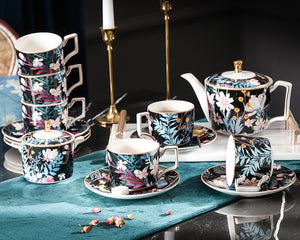 New Design Summer Night Bone China Tea & Coffee Set