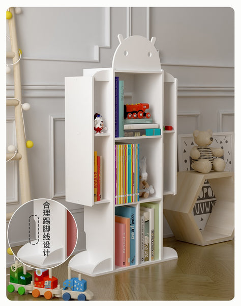 Wood Plastic Boards Furniture - Robot Book Shelves Book Organizer