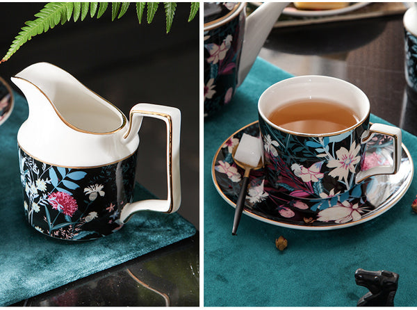 New Design Summer Night Bone China Tea & Coffee Set