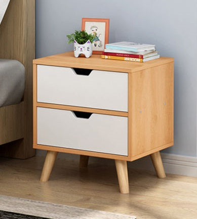 Wooden Bedside Table Drawers Nightstand Unit Cabinet Storage Bedside Table (Flat Pack)