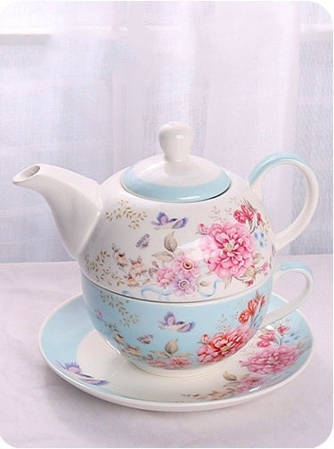 New Bone China Multi Designs Tea For One Teapot Set Coffee Set with Gift Boxed