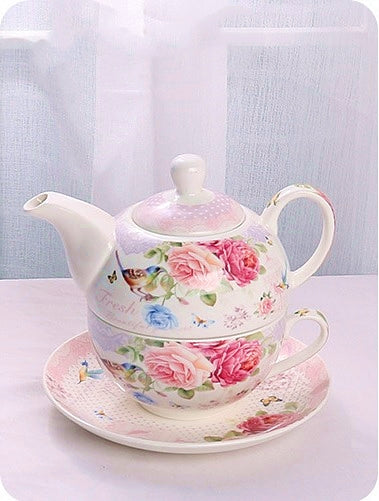 New Bone China Multi Designs Tea For One Teapot Set Coffee Set with Gift Boxed