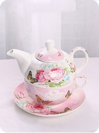 New Bone China Multi Designs Tea For One Teapot Set Coffee Set with Gift Boxed