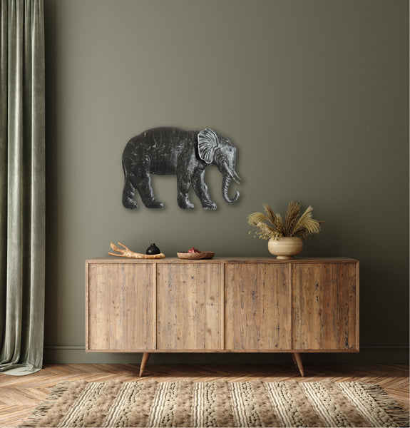 50cm Metal Wall Art Wall Decor Elephant HW02912