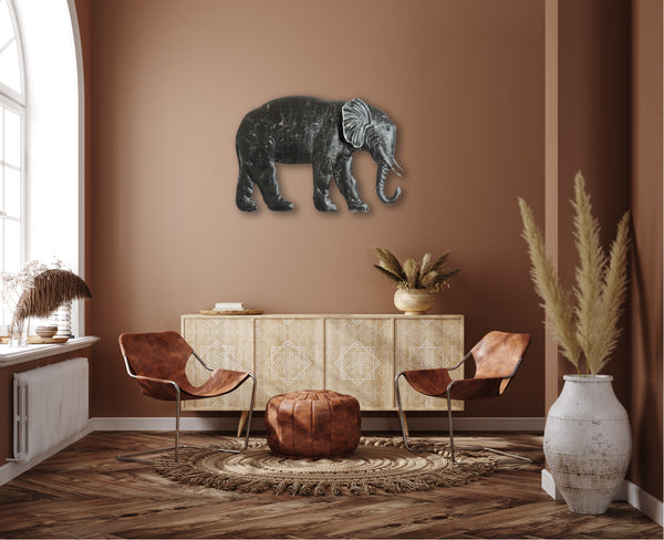 50cm Metal Wall Art Wall Decor Elephant HW02912