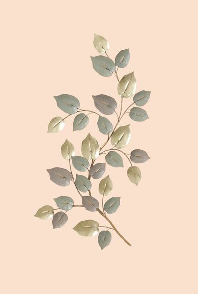 Metal Wall Art - Branch of leaves HW02956