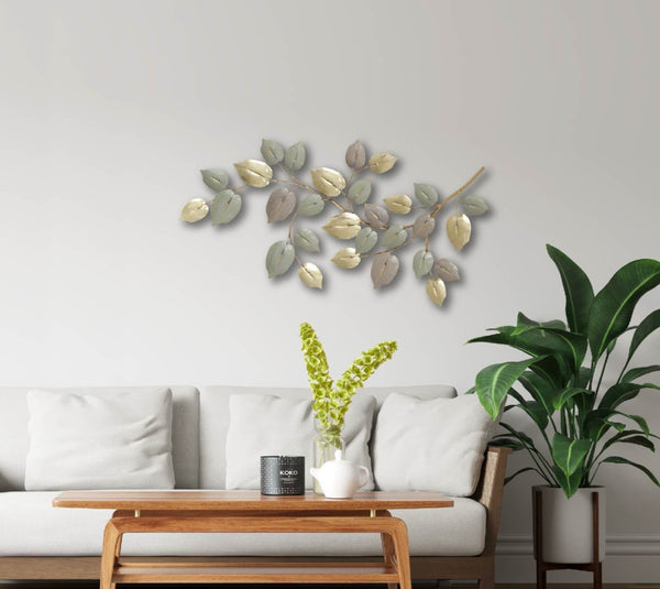 Metal Wall Art - Branch of leaves HW02956