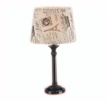 Dia25 x H45 cm French Provincial Lamp - Blk