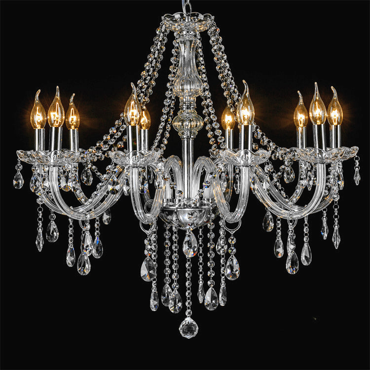 Chandelier Clear Silver 10 heads