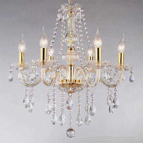 Chandelier Golden Clear 6 heads