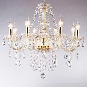 Chandelier Golden Clear 8 heads