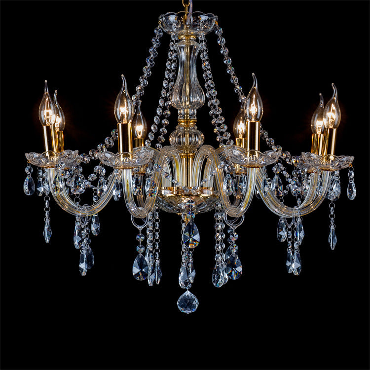 Chandelier Golden Clear 10 heads