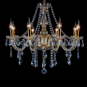 Chandelier Golden Clear 10 heads