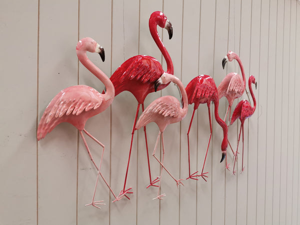 95cm Metal Wall Art Wall Decor Flamingo HW02914