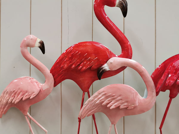 95cm Metal Wall Art Wall Decor Flamingo HW02914