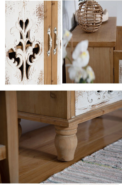 130cm Side board With Solid Timber Frames + MDF Board and pattens