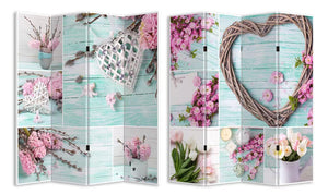 4 Panels Room Divider Canvas Screen Dream HW02878