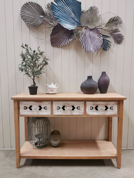 120cm Console Table With Solid Timber Frames + MDF Board and pattens