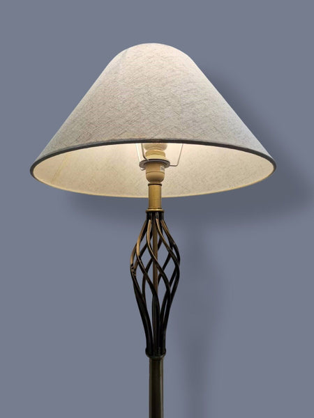 150cm Antique Brass Colour Floor Lamp Antique Brass Stand Reading Lighting Shade HWL2930