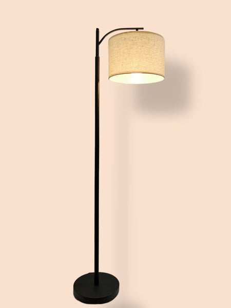 150cm Modern Black Floor Lamp Black Stand Storage Reading Lighting Shade HWL02929