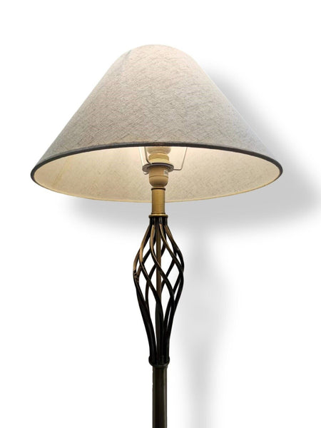 150cm Antique Brass Colour Floor Lamp Antique Brass Stand Reading Lighting Shade HWL2930