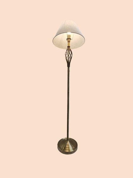 150cm Antique Brass Colour Floor Lamp Antique Brass Stand Reading Lighting Shade HWL2930